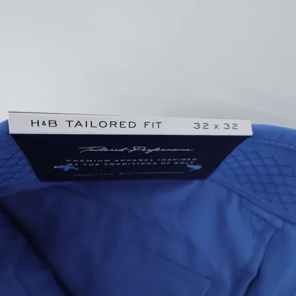 NEW‎ Holderness & Bourne Mens Blue Golf Performance Garvey Pants Size 32x32